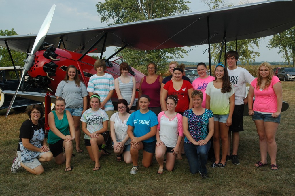 Brodhead High School Yearbook Club, with instructor Bobbi Miller at left.